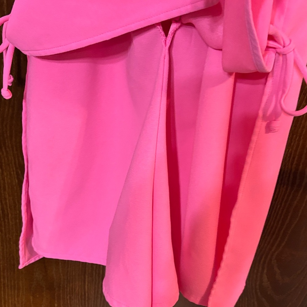 Lilly Pulitzer Pearl Romper Pink Tropics Size 6 Gold Lace Resort EUC - Picture 7 of 8